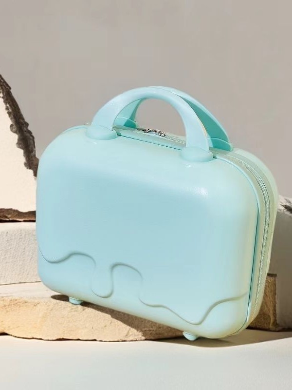 14 pulgadas maleta multifuncional bolsa de maquillaje helado de alta calidad bolsa de viaje de almacenamiento de moda ligera