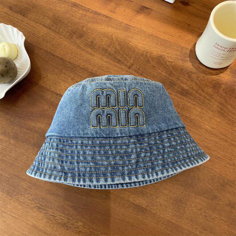 Inswind retro vaquero lavable sombrero pescador mujer estilo coreano versátil cara pequeña sombrero de viaje sombrero de sol de vacaciones