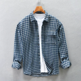 Японская осенняя рубашка, комплект, oversize