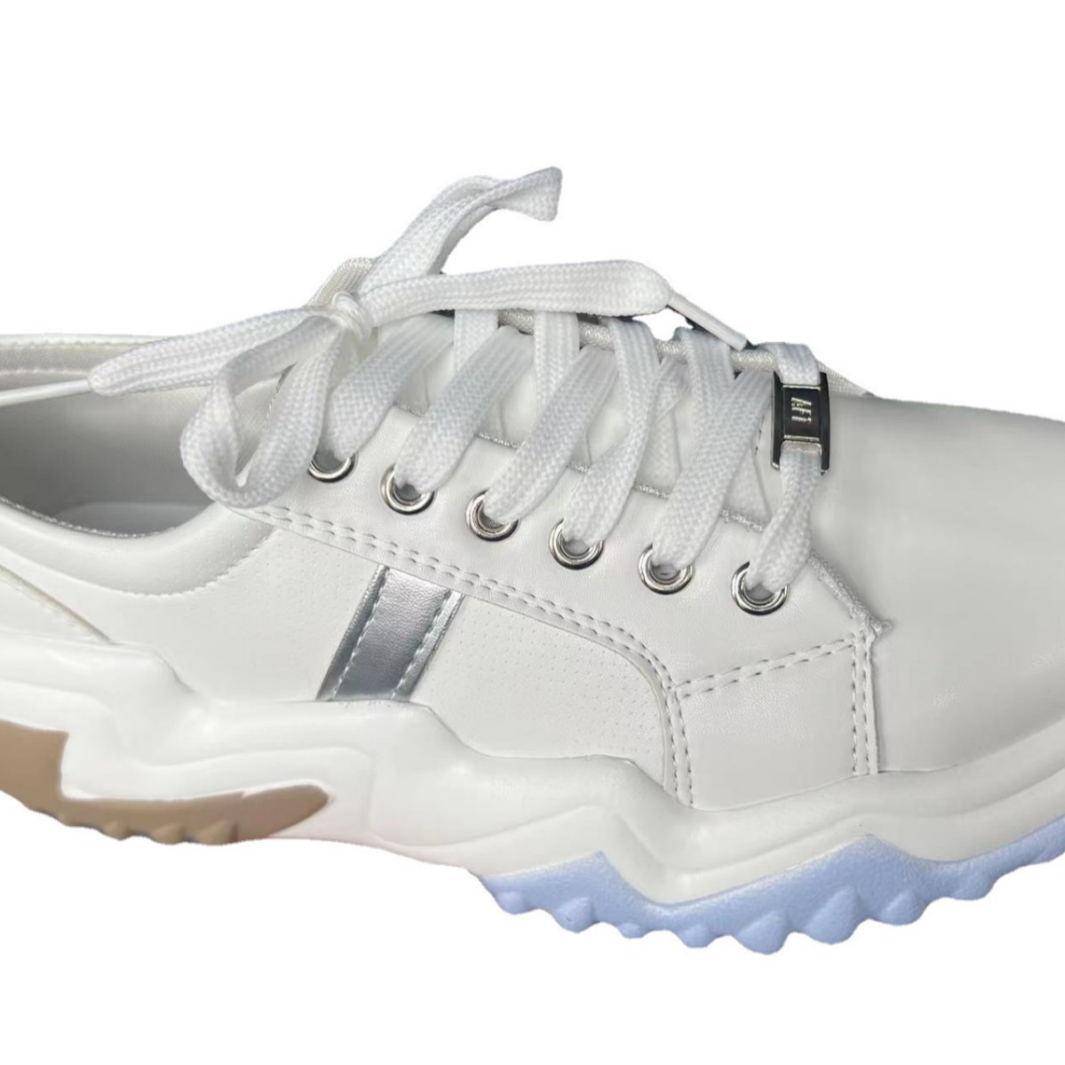 Γυναικεία παπούτσια, νέα μοντέλα με τακούνια πλατφόρμας με χοντρή σόλα που ενισχύουν το ύψος και κορδόνια για μεγάλα γυναικεία παπούτσια._voghion.com