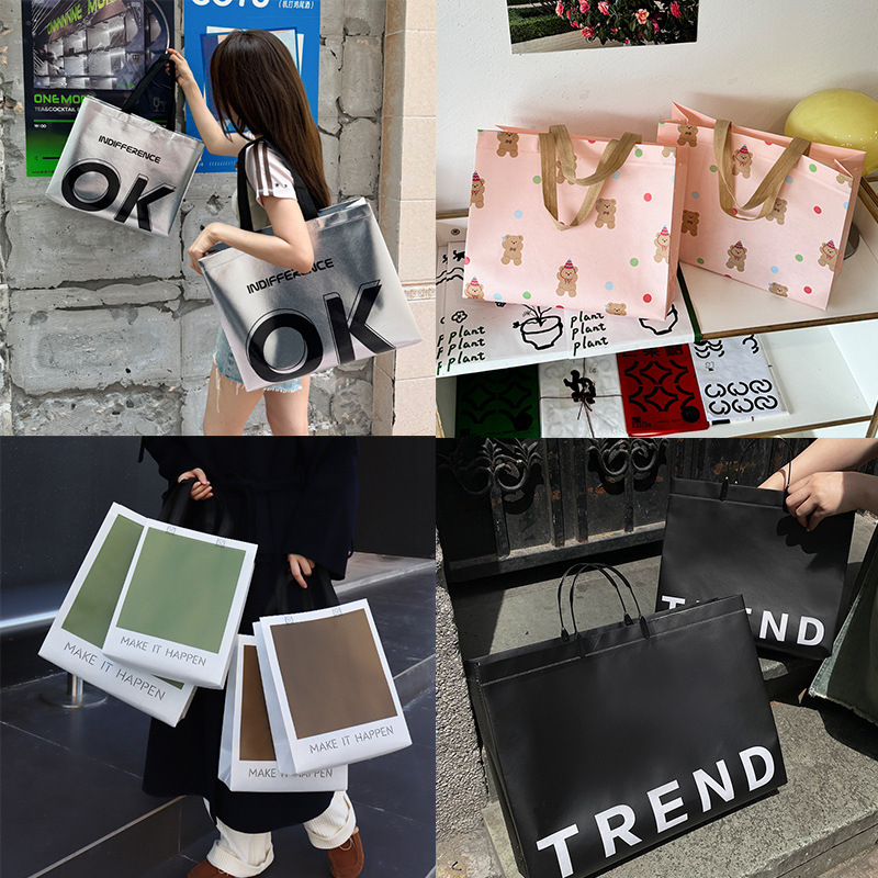 Clothing bag sample monopoly extra large non-woven tote thick high-grade good quality universal good-looking