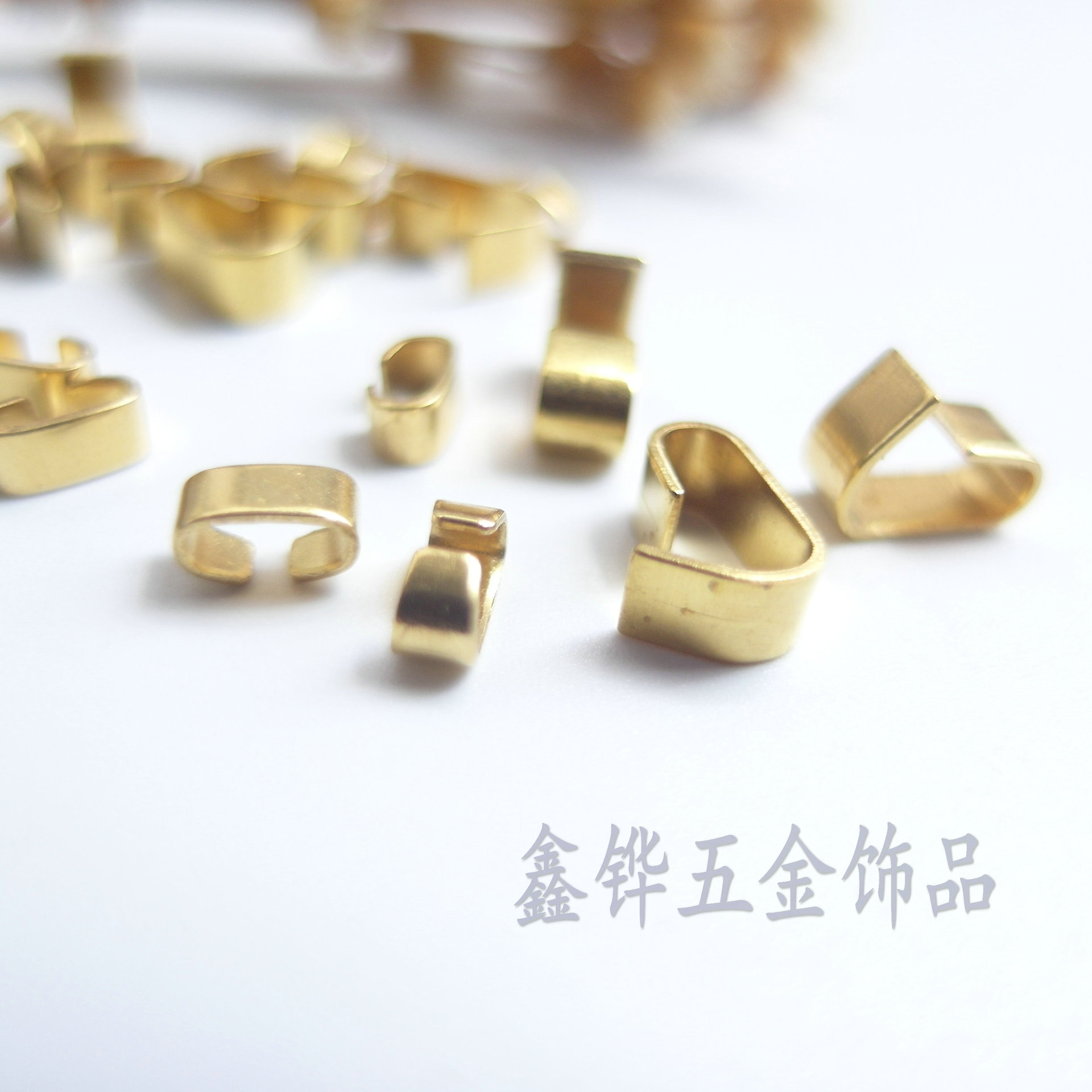 皮绳夹 C形夹马仔扣绳夹扣马口夹绳夹尾夹织带夹皮绳夹尾部金属扣