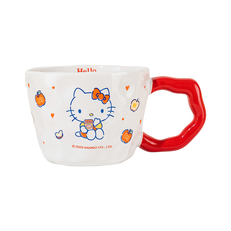 三丽鸥凯蒂猫陶瓷马克杯大容量情侣水杯女生高颜值咖啡杯生日礼物|undefined