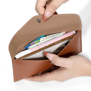 2025 New Women's Wallet One-Piece Thin Long Wallet Large Capacity Cash Storage Bag with Customizable Logo