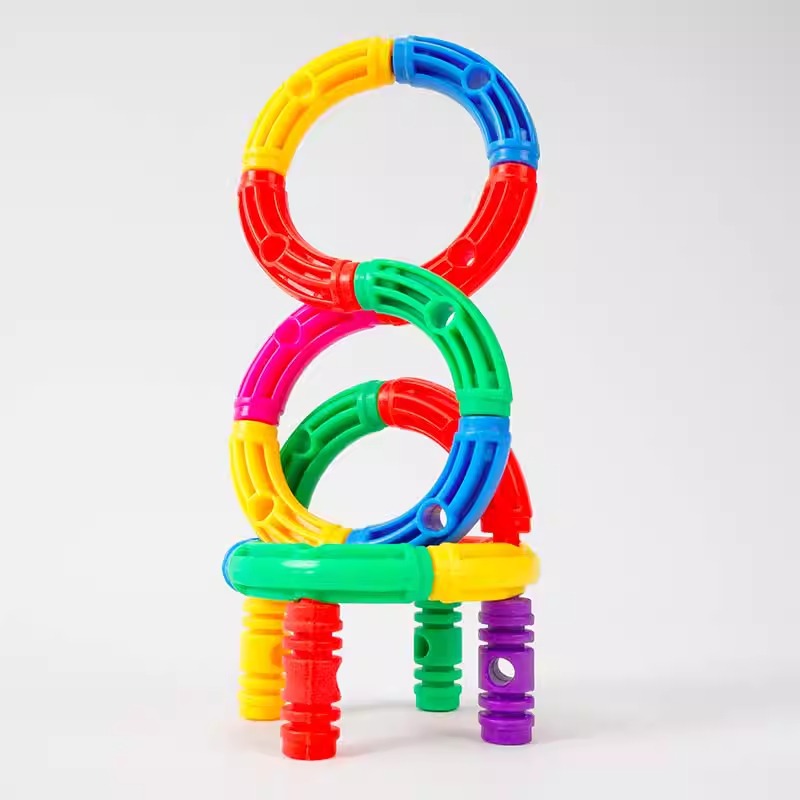 Jardín de infantes de bloques prodigios Clase pequeña Juguetes finos Área de construcción Mesa de nieve Materiales infantiles Hojas de flores