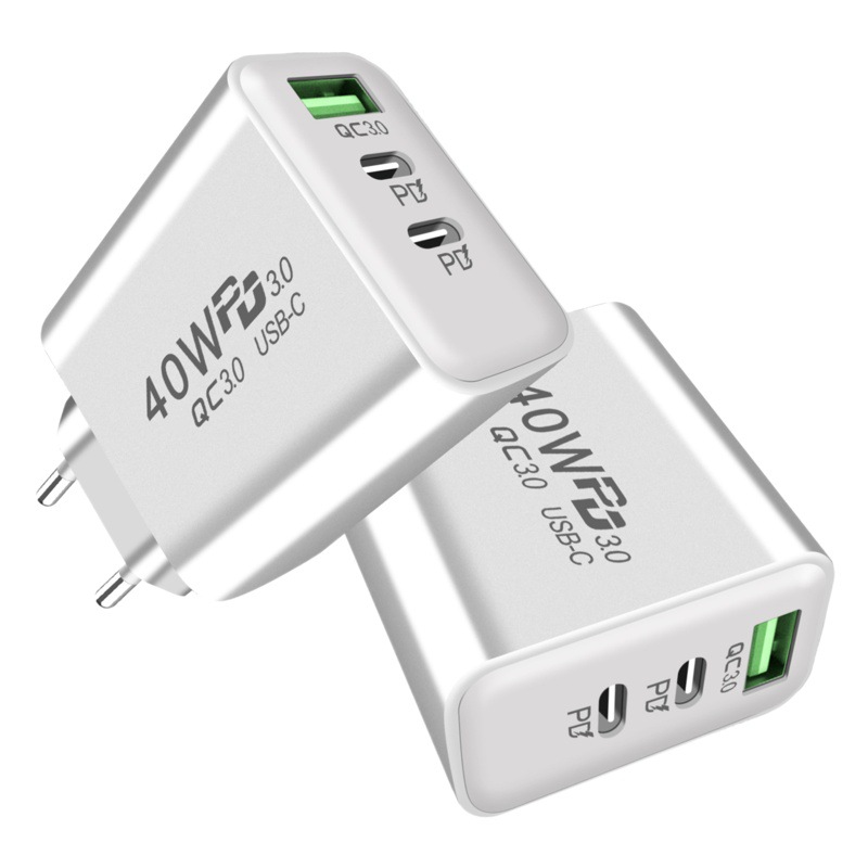 El modelo privado dual 2.4A del PD + 1USB para Apple/el cargador TYPE-C 12W del teléfono móvil de Android ayuna cargador de viaje de la carga