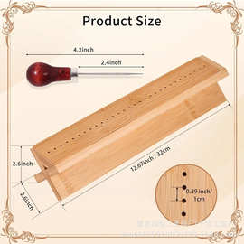 跨境木质装订器木质书本装订套装书籍爱好者打孔支架纸张文件装订