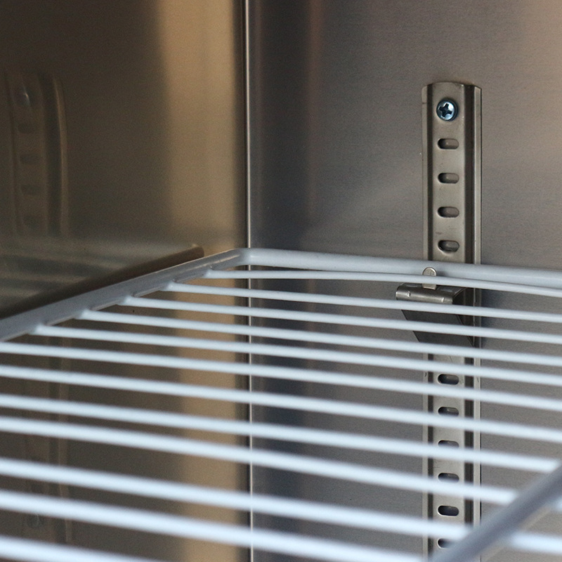 Congelador plano Mesa refrigerada congelador caja de preservación placa cocina congelador refrigerador comercial consola de acero inoxidable