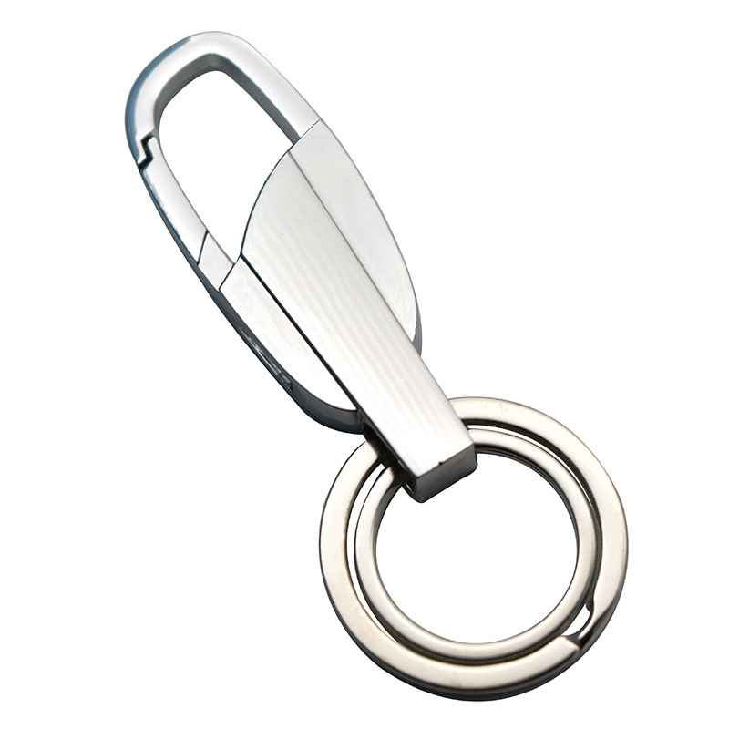 Factory metal key chain key chain men's waist buckle lettering gifts small gifts LOGO lettering a generation of hair