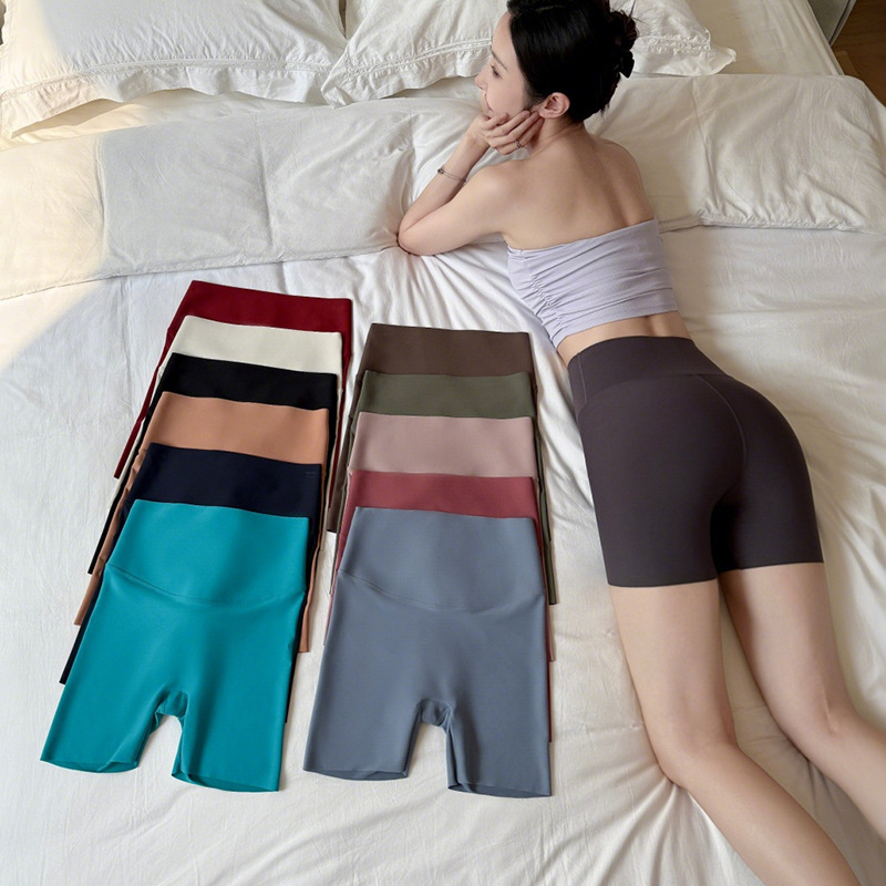 Yoga Pants for Outer Wear, High-Waisted Outdoor Shark Pants, Anti-Exposure, Tummy Control, Tight Leggings, Women's Thin Summer Cycling Pants