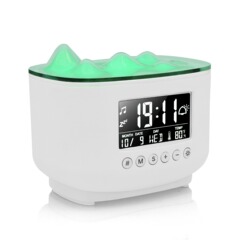 多機能アロマディフューザー加湿器エッセンシャルオイルアロマデスクトップオフィス永久カレンダーアラーム時計アトマイザースプレー