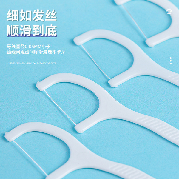 Oral hygienic plastic universal handheld dental floss