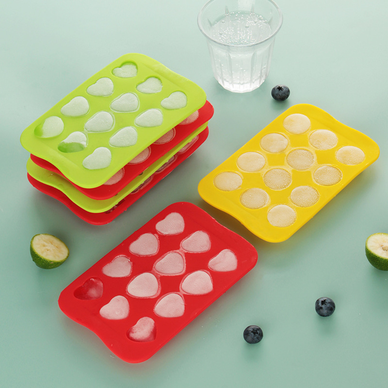 12 Silicone Ice Cube Mold Multi-Shaped Flexible Ice Making Mold Box Whiskey Cake Decoration Ice Tray Baking Mold