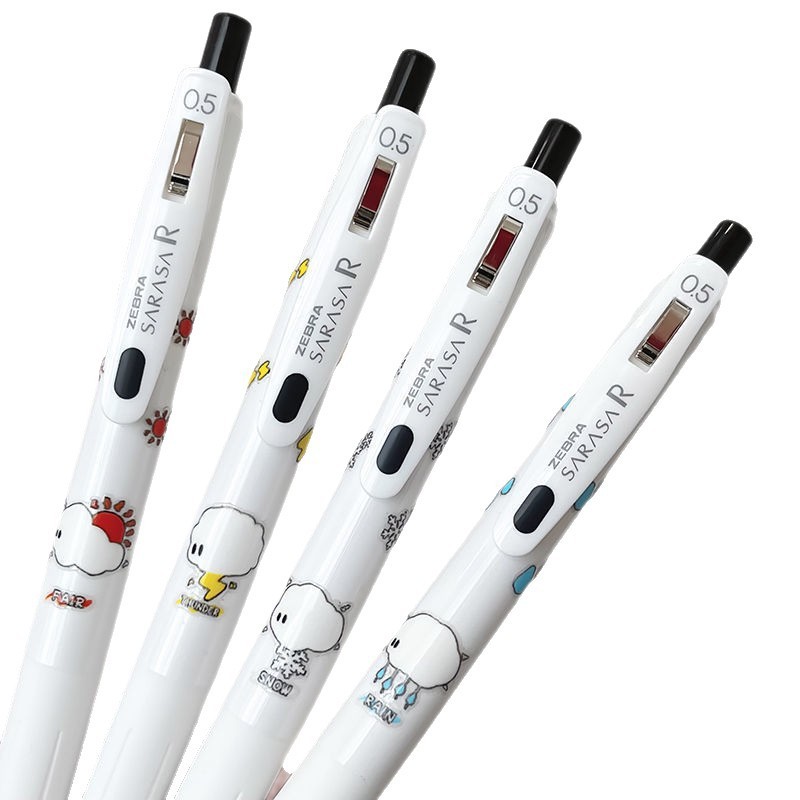 日本斑马ZEBRA气象研究局限定diy款中性笔JJ15速干黑色笔芯0.5mm|undefined