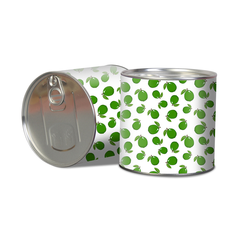 曲奇饼干铁罐礼品铁盒 diy印花图案糖果巧克力包装罐 马口铁收纳