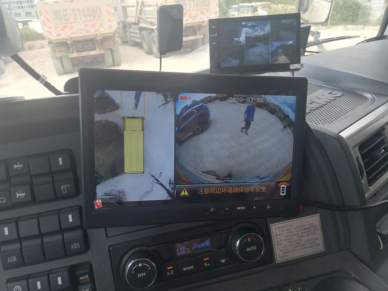 360-degree panoramic recorder, AI-powered smart surround-view dashcam, integrated imaging system for trucks and excavators