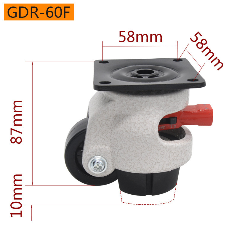 Yideli 韓国水平調整サポートユニバーサルキャスター Fuma ホイール GD-40F/60F/80F/100F/120F|undefined