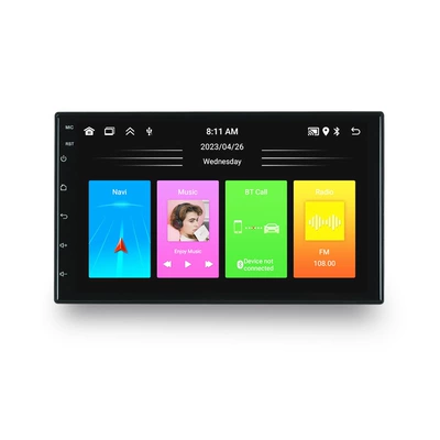 Cross-border 7-inch Android Universal Bluetooth Carplay Navigation Player GPS Navigation Integrated Radio (DVD Navigation) - 7inch-neutral-machine-wifi-9212-264g-carplay