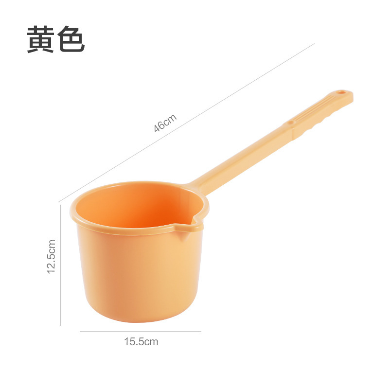 長い柄の水の瓢箪の家庭用の台所の水のさじは厚いプラスチックに水をかけてお風呂に入ります。|undefined