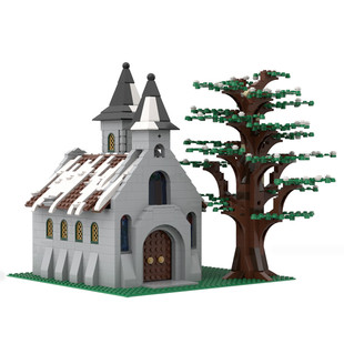 Youfoy Build a Roman-Style Chapel for Your Winter Village 1154 Pieces