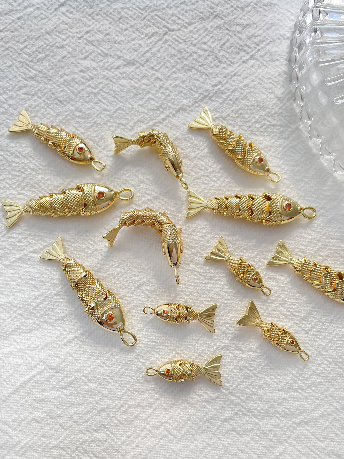 1 Piece Quantity 1 Piece Copper Fish Pendant Earring Findings DIY Jewelry Accessories Bracelets Necklace