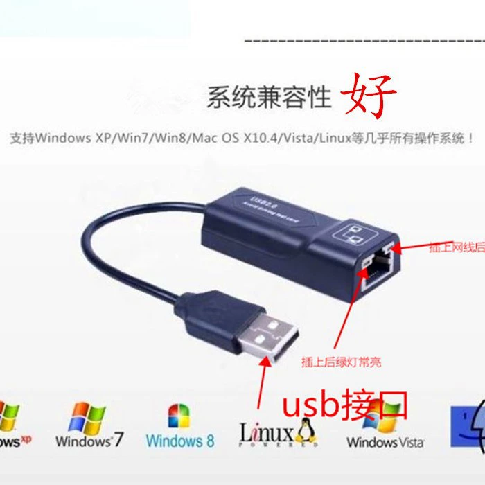 Заводская оптовая продажа USB2.0 сетевой карты беспроводной сетевой карты переходник кабель сети портативный wifi беспроводной Ethernet адаптер