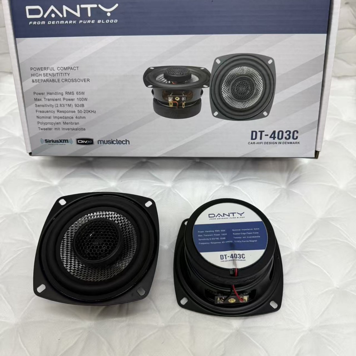 Qìchē 4.5 Inch Coaxial Car Speaker Tweeter Subwoofer (Car horn/tweeter)