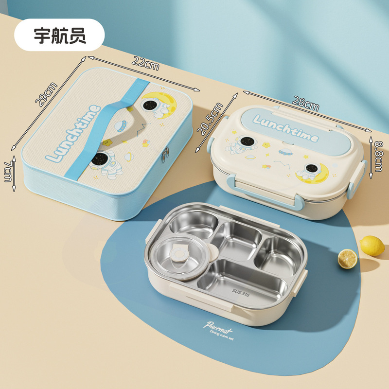 不锈钢保温饭盒带汤碗大容量学生加热餐盒上班族白领午餐盒便当盒|undefined
