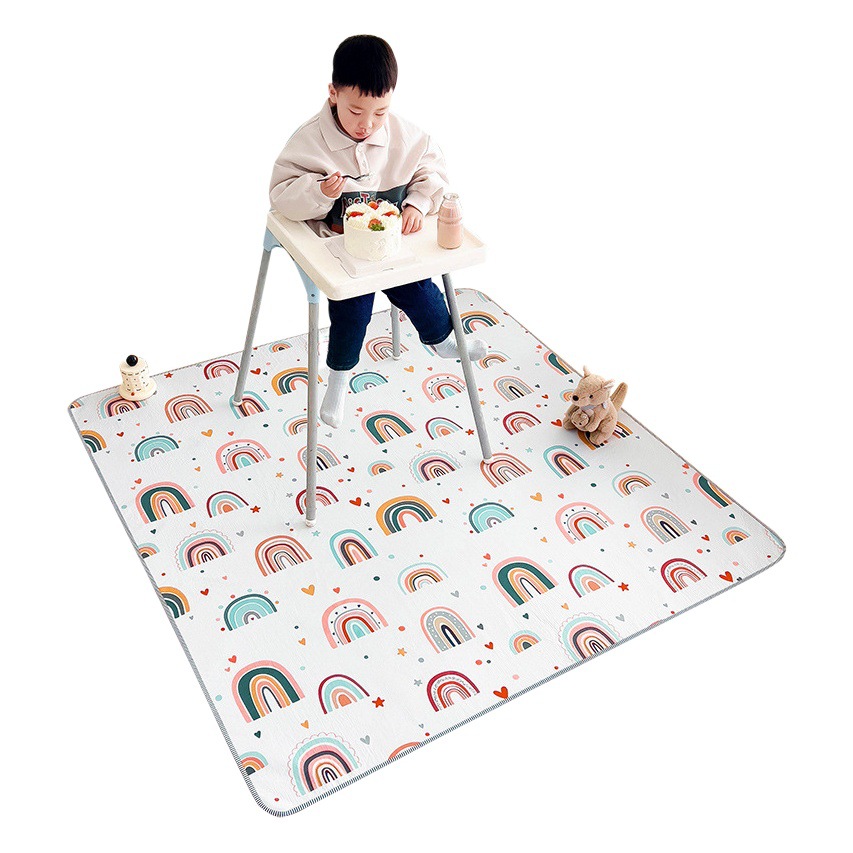 Amazon proporciona especialmente la silla de comedor de pierna alta para niños Mat estera de picnic a prueba de humedad estera a prueba de salpicaduras anti-sucia estera de juego antideslizante estera del piso