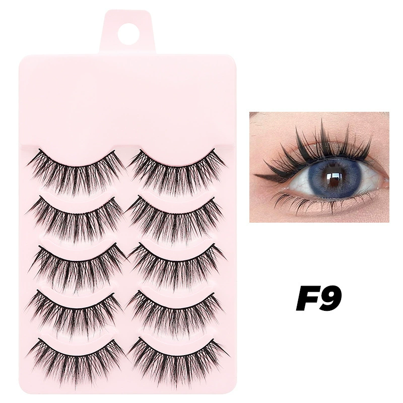 False Eyelashes DINGSEN, 5-Pair Set, Everyday & Cosplay Styles, Assorted Bands