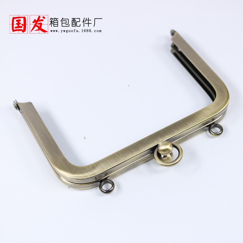 [agujero de tornillo] 13 * 9cm cuadrado liso largo pie de tarjeta boca de oro agujero de presión manual con tornillo