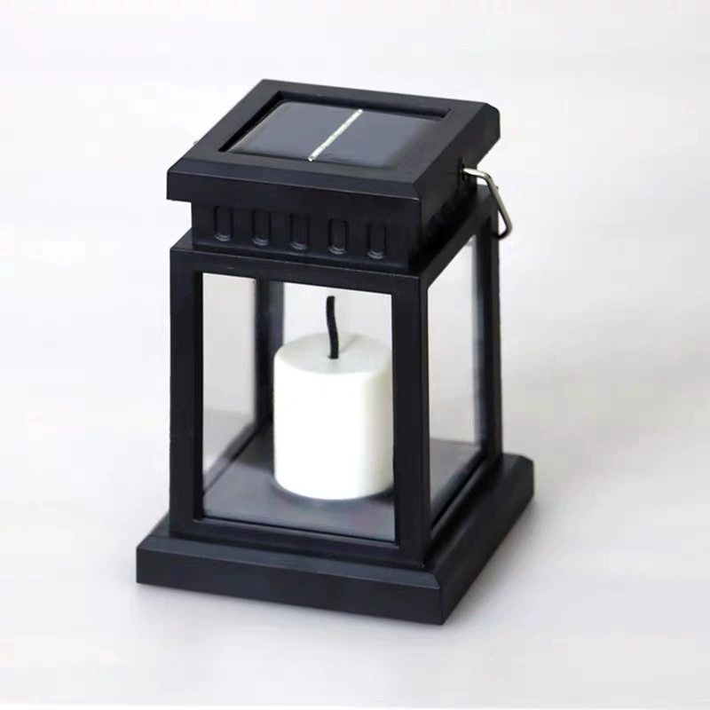 LED candle solar-powered, retro decorations for gazebo, small handheld night light
