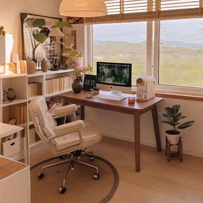 Desk, Antique-Style Desktop Computer Desk, Bedroom Home Writing and Study Desk, Small Apartment Simple Office Desk