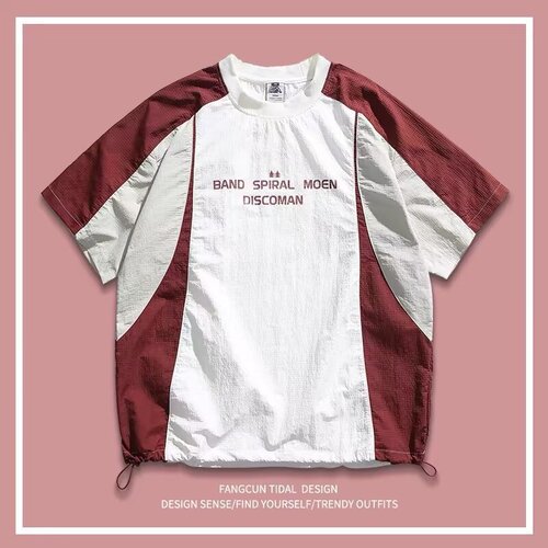 American Retro Mountain Series Outdoor Men's Short-Sleeve T-Shirt Men's Summer 2025 New Loose Trend Brand Half-Sleeve Shirt Top