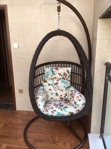 Pendant basket chair lazy chair swing chair balcony swing cradle chair courtyard double swing indoor hammock lucky bamboo home decoration