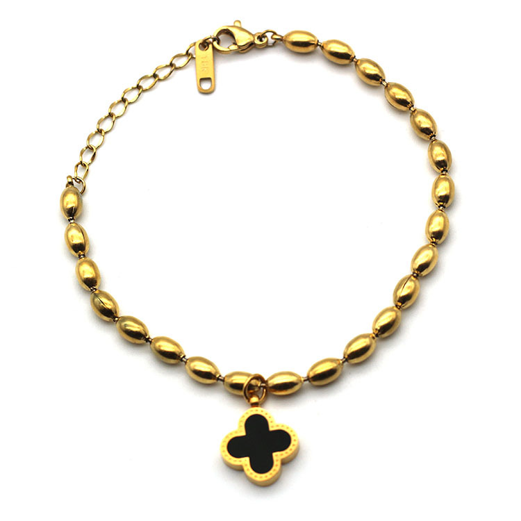 Golden fresh bracelet stainless steel