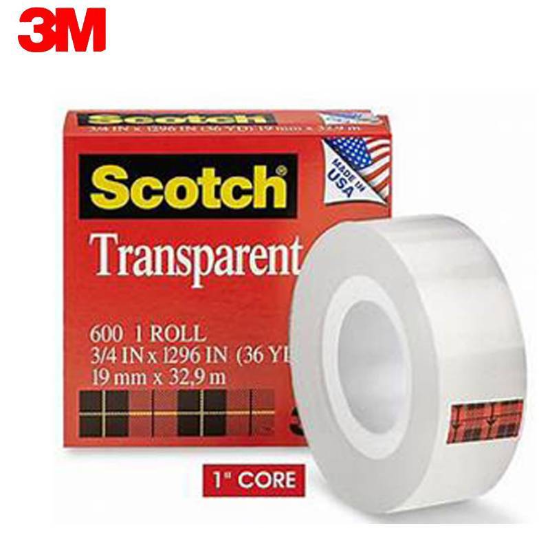 3M 600思高Scotch高级透明百格测试胶带 12.7/19mm宽便携油墨测试