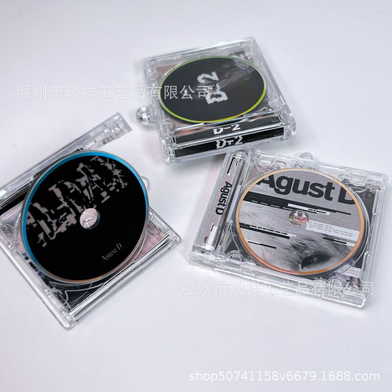 Nfc Sensor Cd Pendant, Mini Album Keychain, DIY Creative Mini Cd Box Pendant Decoration, Custom-Made