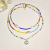 Accessory, beaded bracelet, necklace, T-shirt, beads from pearl, European style, wholesale