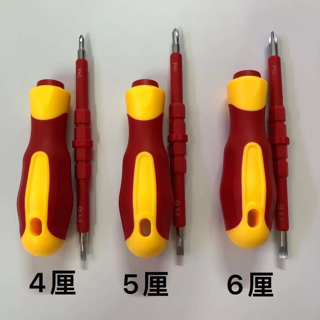 FUENTE fabricante de doble propósito aislado electricista lote aislado destornillador hogar de seguridad de alta presión resistente