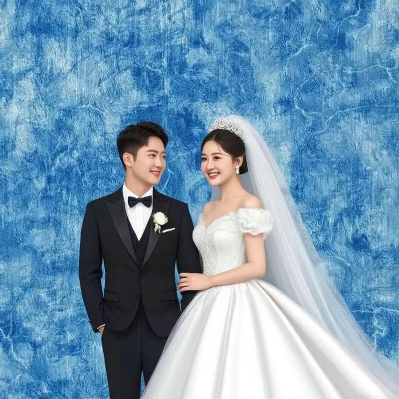 French Romantic Oil Painting Texture Atmosphere Wedding Photography Props Bride Photo Set Decoration High-End Texture