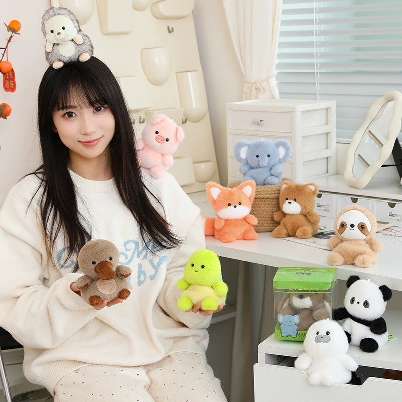 Plush Rag Doll 13 cm Soft Animal Plushie, Multiple Designs (Rabbit, Otter, Elephant) 0.09 kg