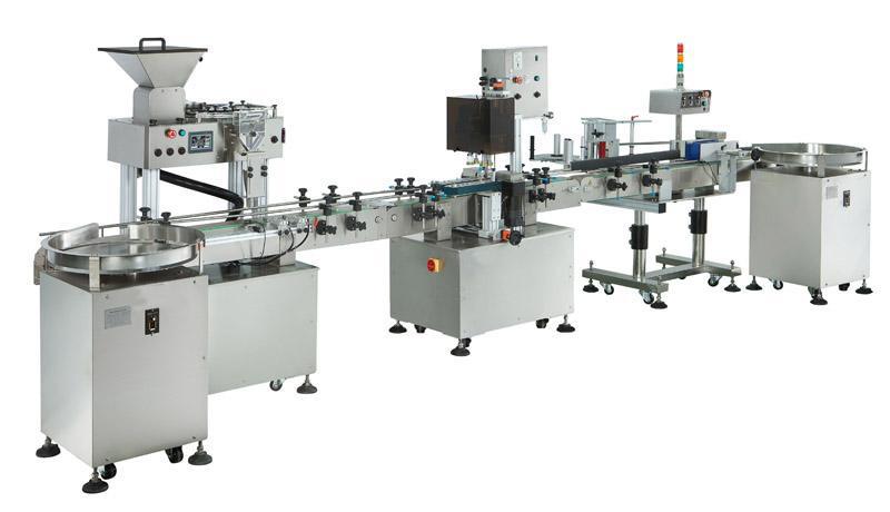 500-1000g膏体酱料灌装旋盖贴标生产线