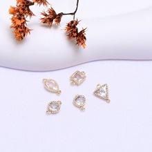 ��ɫ14k�����p����ʯ���ΈA�ΐ��ĵ������DIY�ֹ�����ϒ��