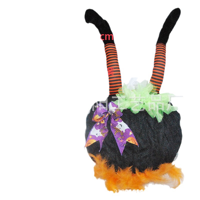 Explosiones transfronterizas fabricantes de Halloween prop fiestas decoración de pared colgante fantasma calabaza pluma colgante