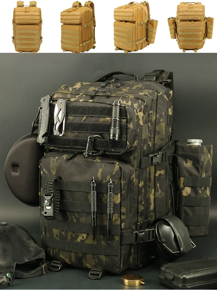 Tactics universal capacious camouflage waterproof sports climbing backpack