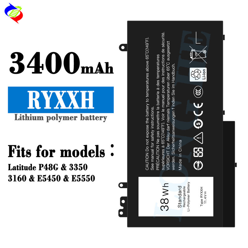 Suitable for Dell Ryxxh Laptop Battery Latitude P48G/3350/3160/E5450/E5550