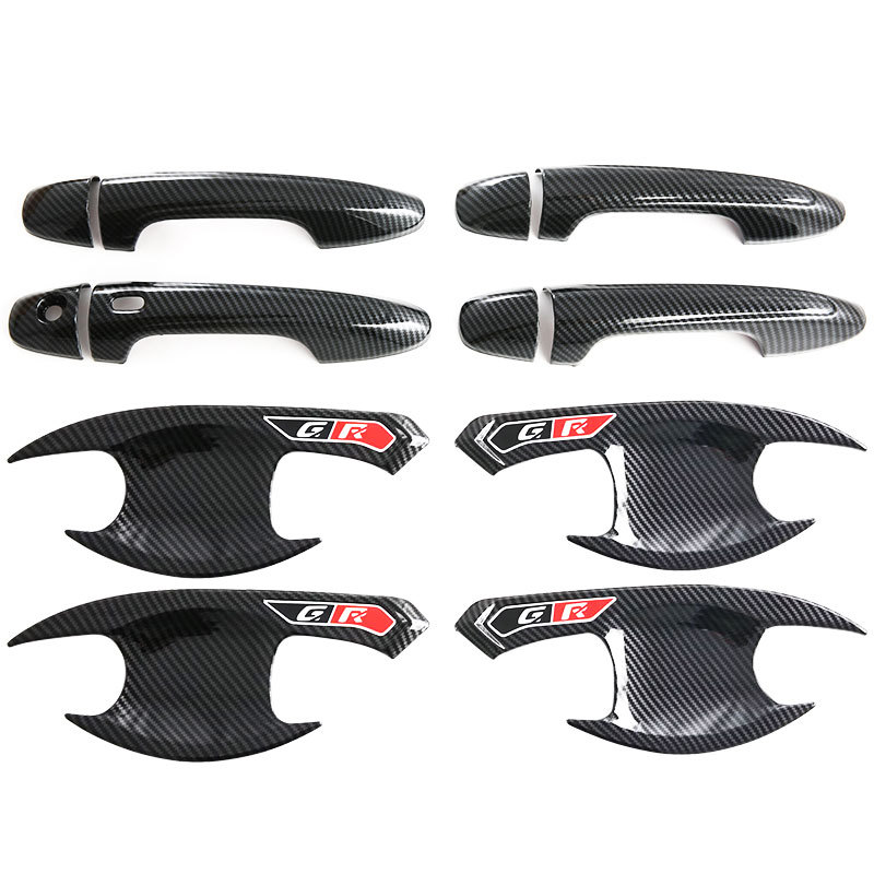 Suitable for Toyota Fortuner Door Bowl Handle Protective Sticker Exterior Modification Accessories Door Handle Decoration Anti-Scratch