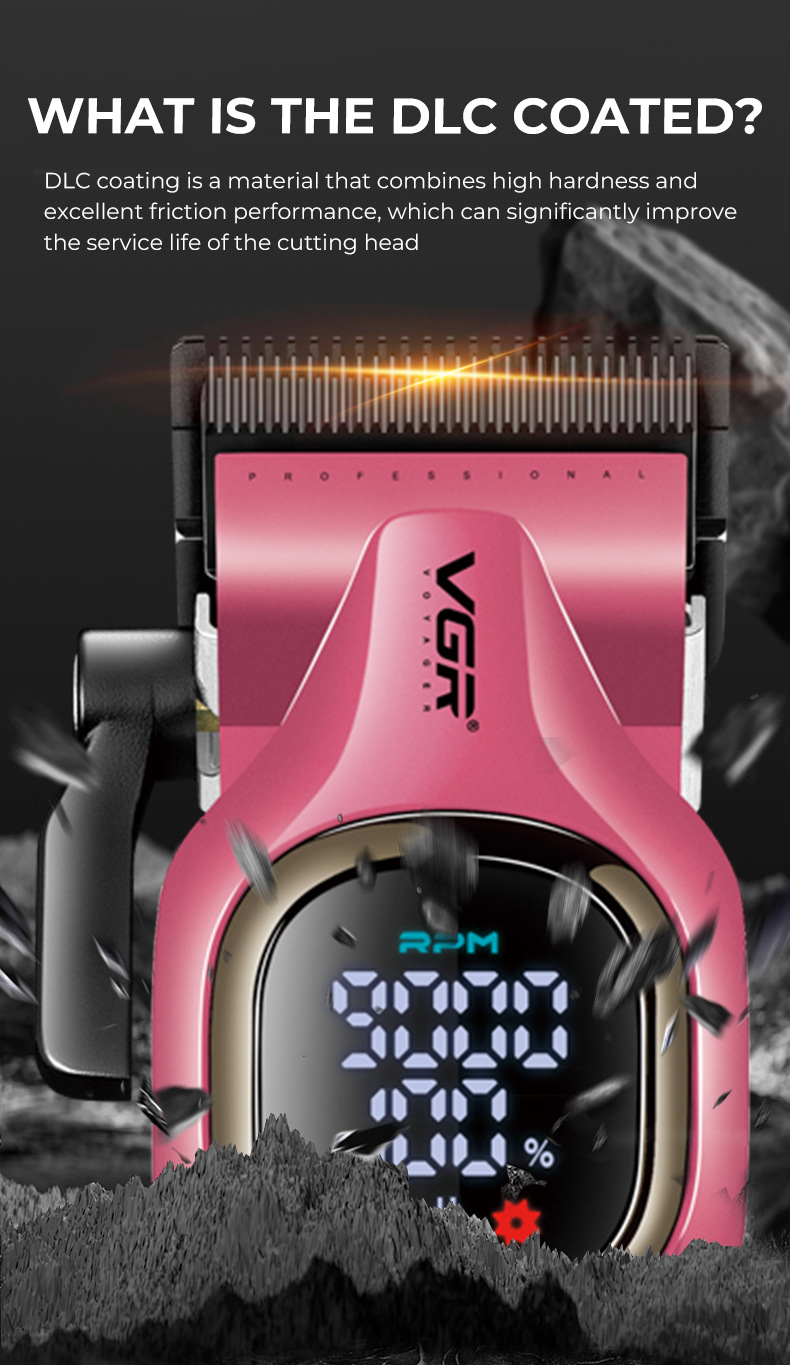 Professional Electric Hair Clipper Set With Charging Base_voghion.com