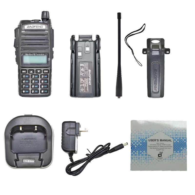 BAOFENG BF-UV82 True 8W Walkie-Talkie Dual-Channel Dual-Display Direct Manufacturer Sale